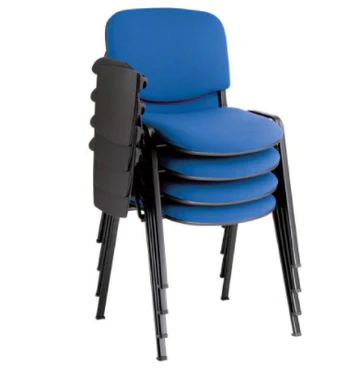 Chaise scolaire en tissu Avec cache avec tablette ecritoire en Plastique rotative