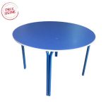 Table scolaire ronde en bleu réf. b1894