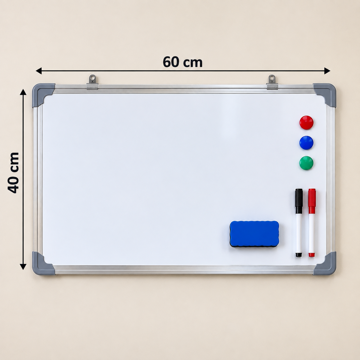 Tableau Blanc Magnétique Scolaire 40×60 cm – Cadre Aluminium – Blanc Tableau Blanc Magnétique Scolaire 40×60 cm – Cadre Aluminium – Blanc